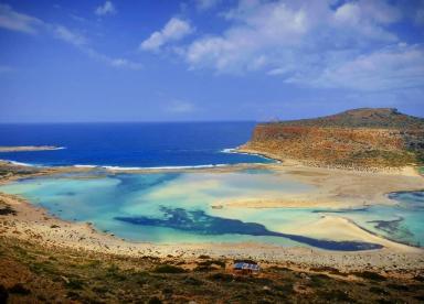 One day Cruise Tour to Gramvousa & Exotic Blue Lagoon of Balos in Crete Lake (swim in crystal waters)
