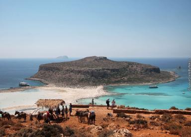 One day Cruise Tour to Gramvousa & Exotic Blue Lagoon of Balos in Crete Lake (swim in crystal waters)