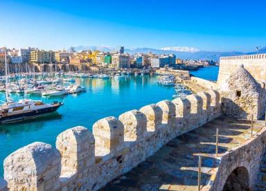 Crete: Arriving by cruise ship at Heraklion Port