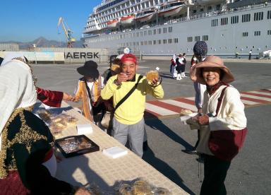 Arriving by cruise ship at Crete, Heraklion port